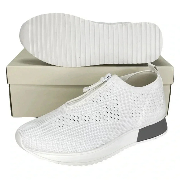 Anne Klein Terri White Knit Hidden Heels Womens Sneakers Size 8.5M - Picture 11 of 15